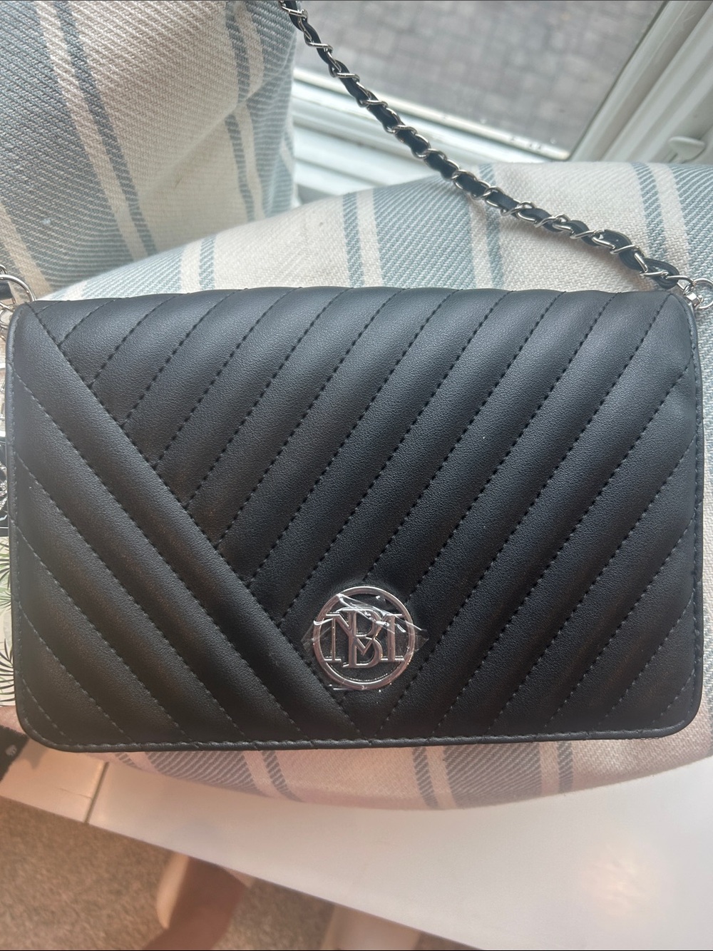 Badgley Mischka Black Crossbody or Shoulder Bag